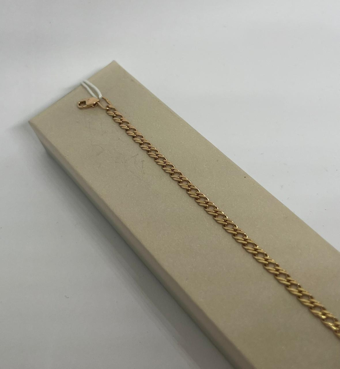 БРАСЛЕТ ПОЛНОВЕСНЫЙ Ромб двойной Au 585