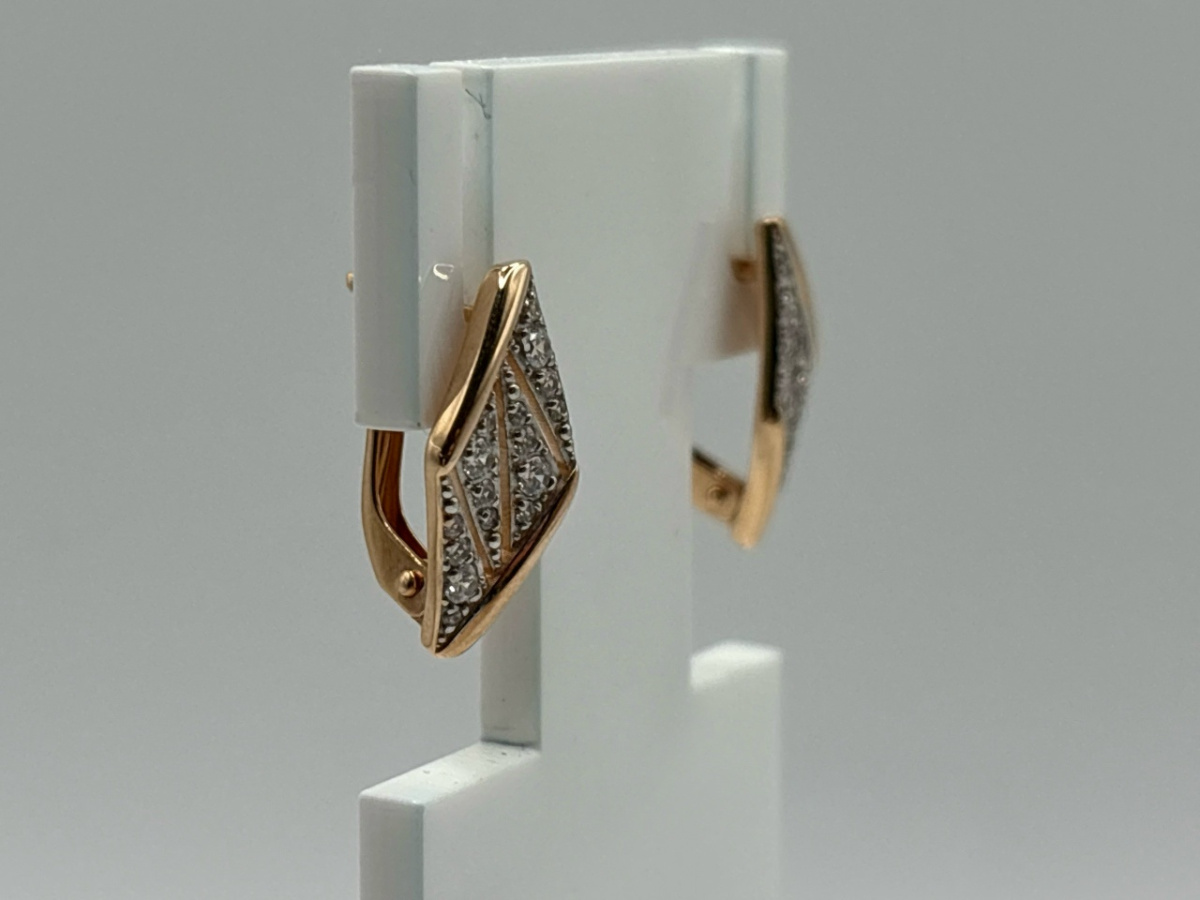 СЕРЬГИ С КАМНЯМИ (Au 585)