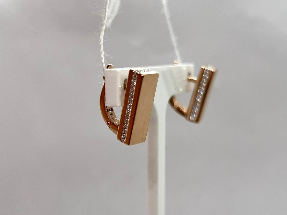 СЕРЬГИ С КАМНЯМИ (Au 585)