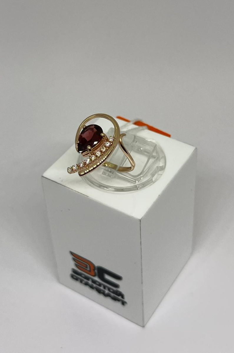 КОЛЬЦО С КАМНЯМИ (Au 585)