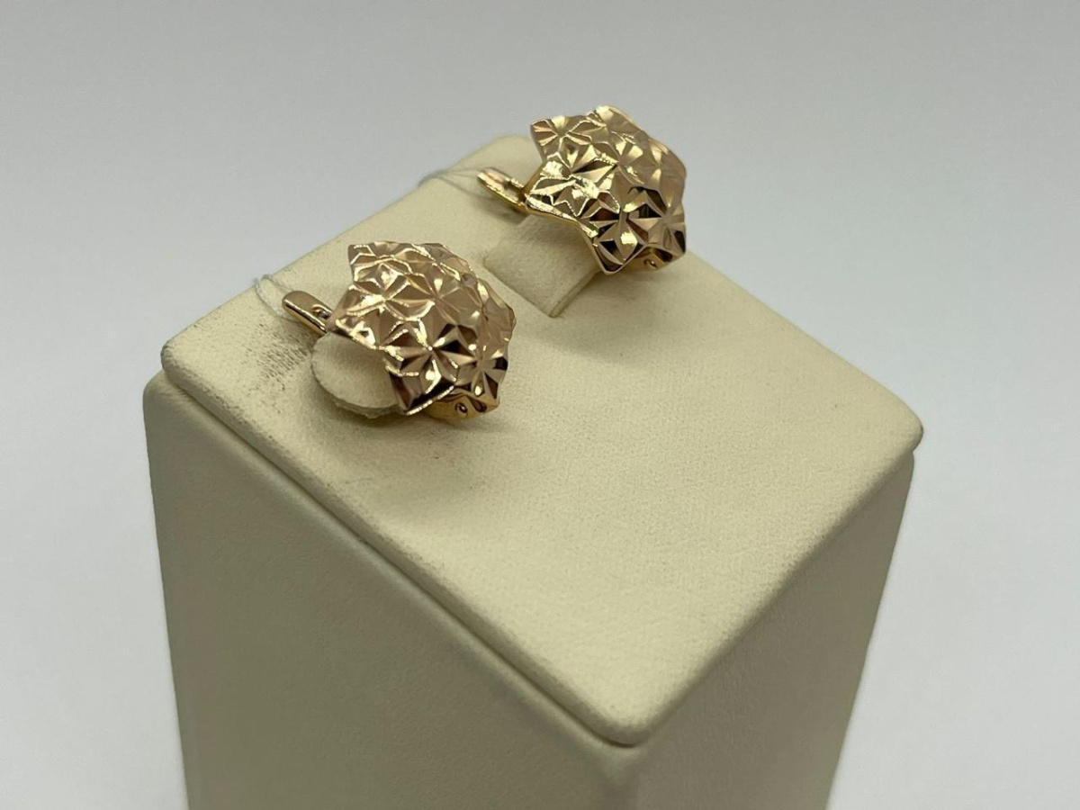 СЕРЬГИ БЕЗ КАМНЯ (Au 585)