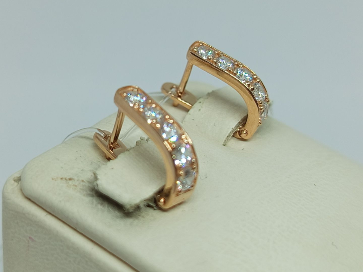 СЕРЬГИ С КАМНЯМИ (Au 585)