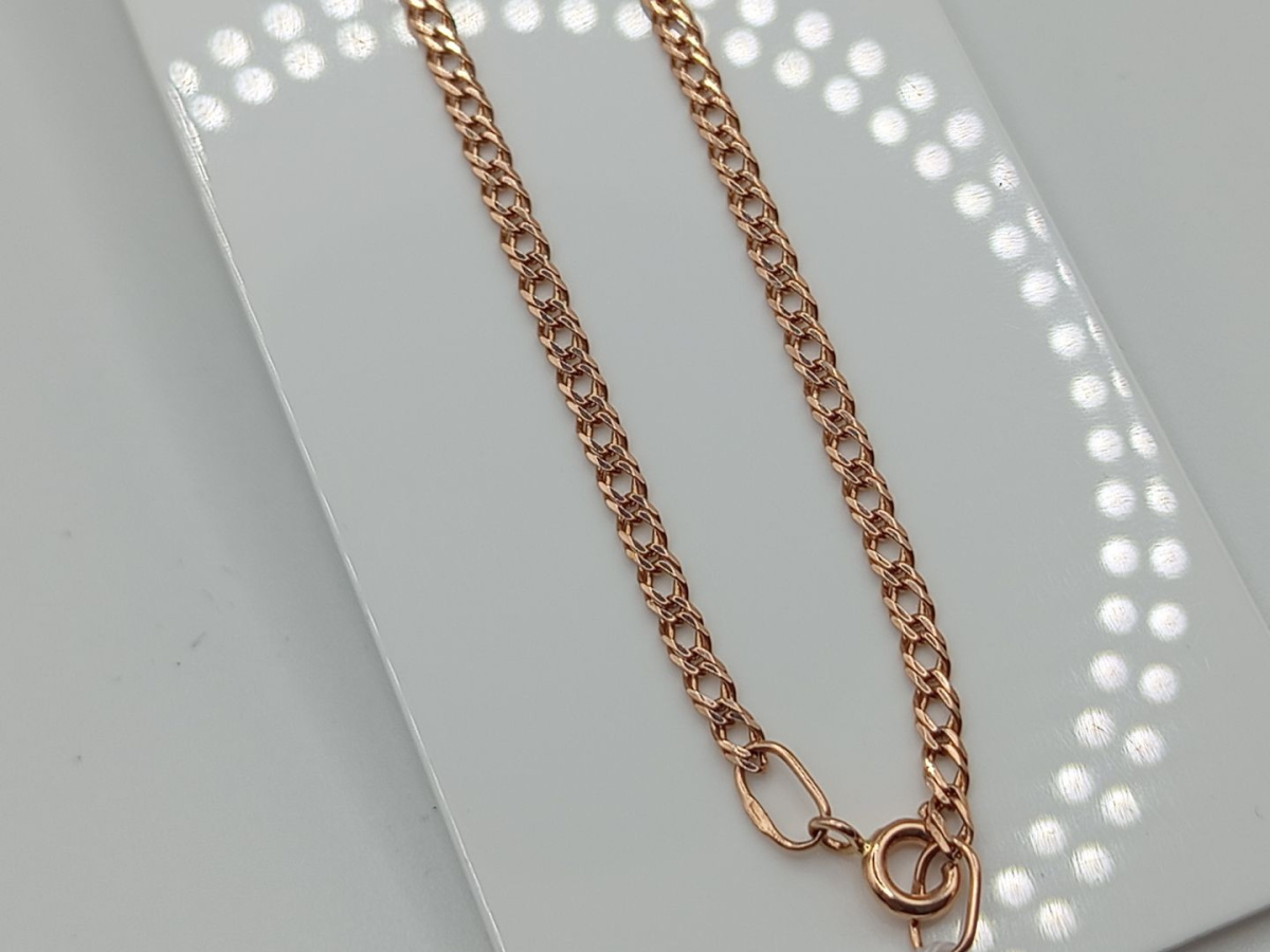 ЦЛР2585 ЦЕПЬ ПОЛНОВЕСНАЯ Ромб двойной (Au 585)