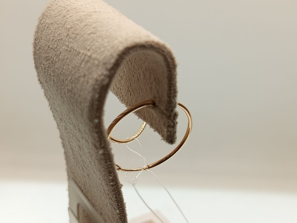 СЕРЬГИ КОНГО без камня (Au 585)