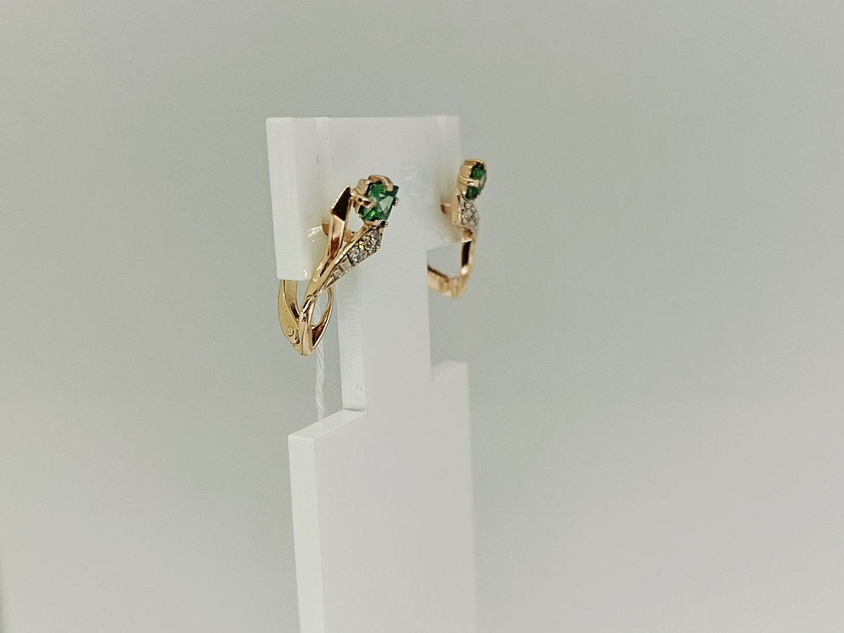 СЕРЬГИ С КАМНЯМИ (Au 585)