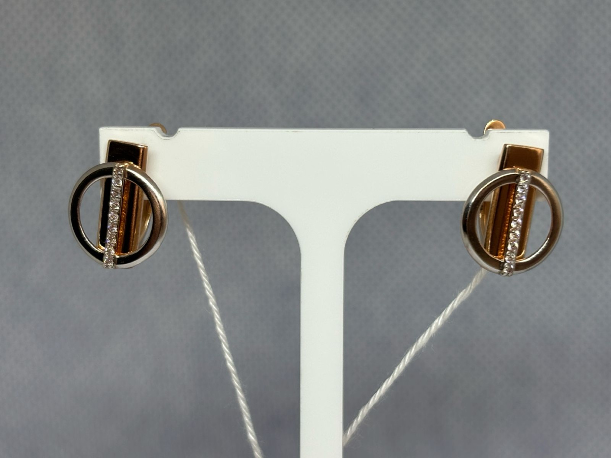 СЕРЬГИ С КАМНЯМИ (Au 585)