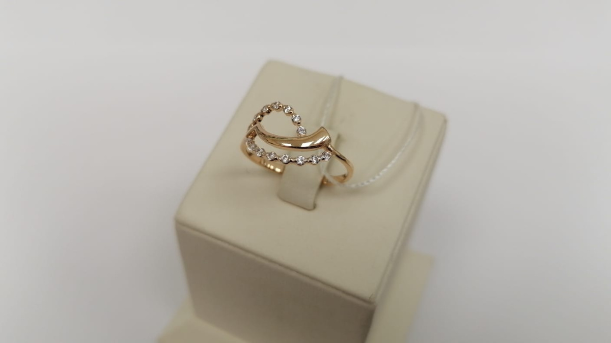 КОЛКМИ585 КОЛЬЦО С КАМНЯМИ (Au 585) КОЛКМИ585 КОЛЬЦО С КАМНЯМИ (Au 585)