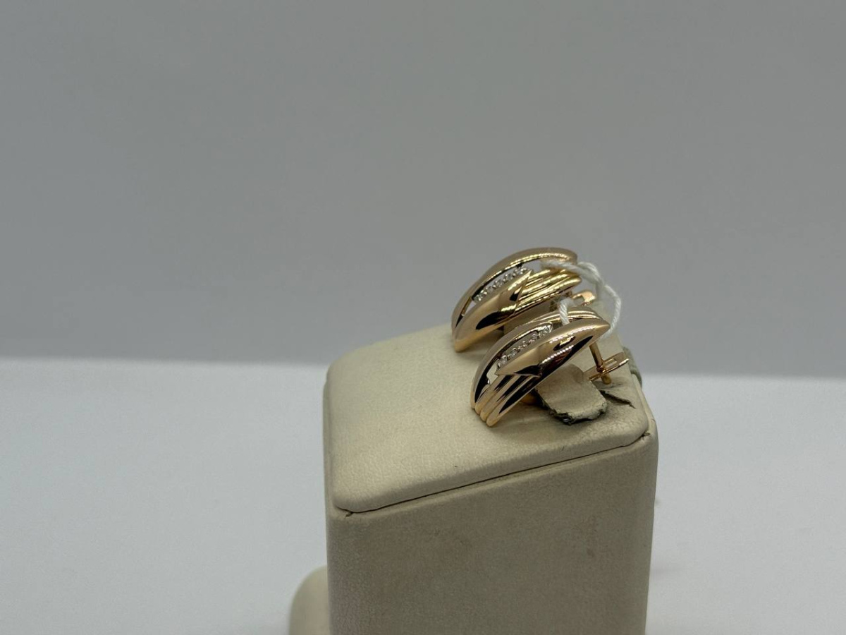 СКМИ585 СЕРЬГИ С КАМНЯМИ (Au 585)