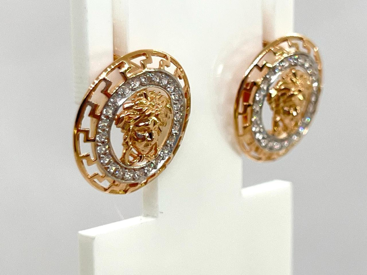 СЕРЬГИ С КАМНЯМИ (Au 585)