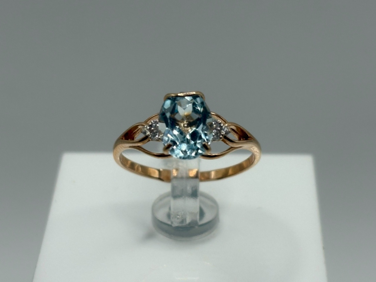 КОЛКМИ585 КОЛЬЦО С КАМНЯМИ (Au 585)