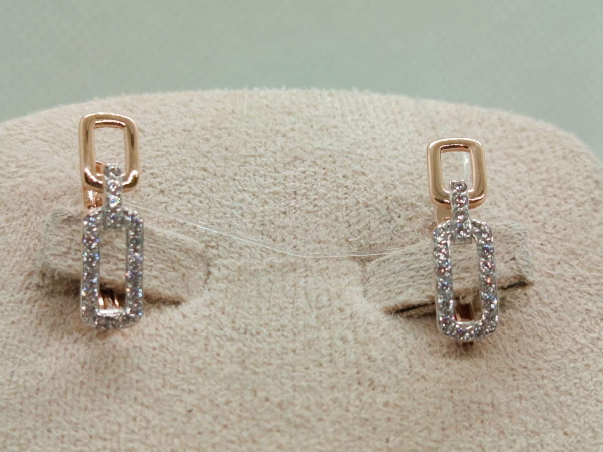 СЕРЬГИ С КАМНЯМИ (Au 585)