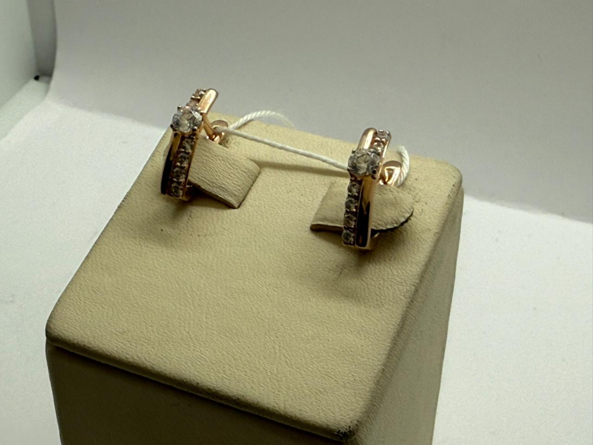 СЕРЬГИ С КАМНЯМИ (Au 585)