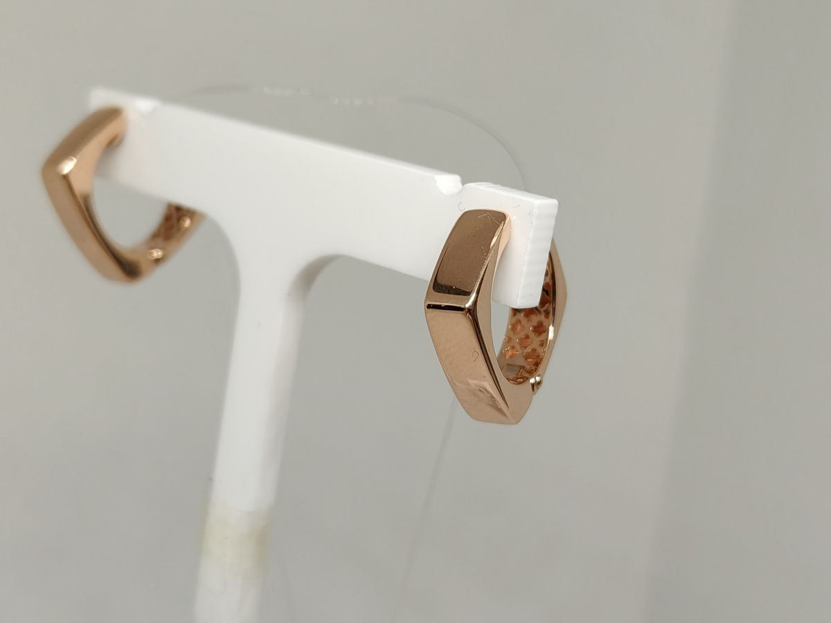 СЕРЬГИ БЕЗ КАМНЯ (Au 585)