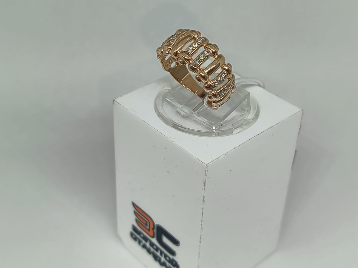 КОЛКМИ585 КОЛЬЦО С КАМНЯМИ (Au 585)
