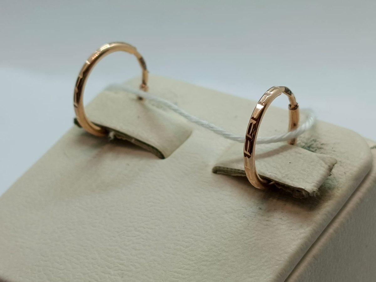 СКОН585 СЕРЬГИ КОНГО (Au 585)