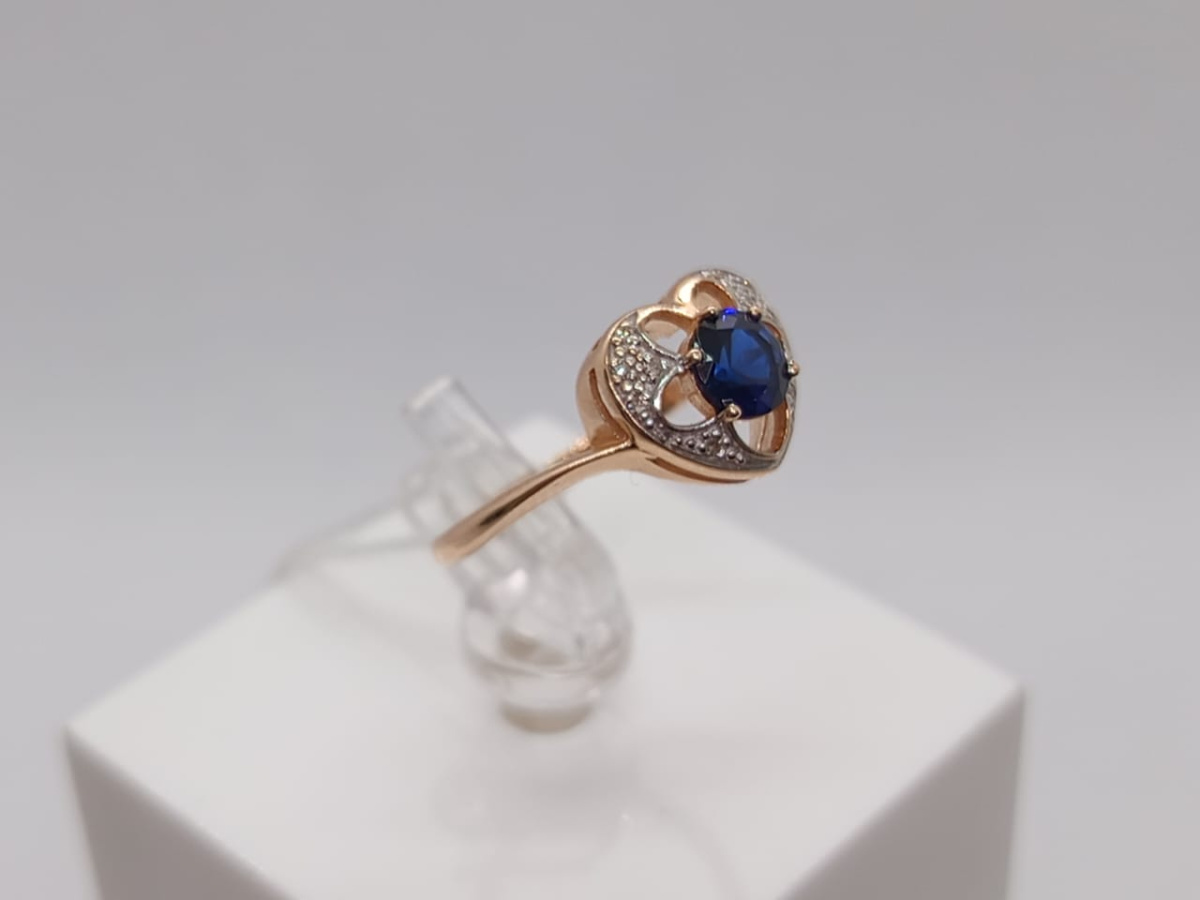 КОЛКМИ585 КОЛЬЦО С КАМНЯМИ (Au 585)