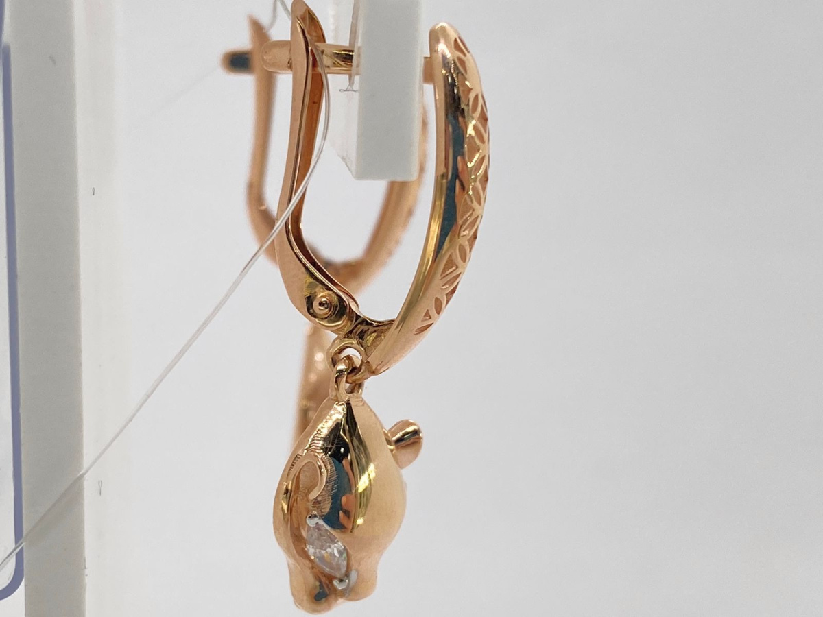 СЕРЬГИ С КАМНЯМИ (Au 585)