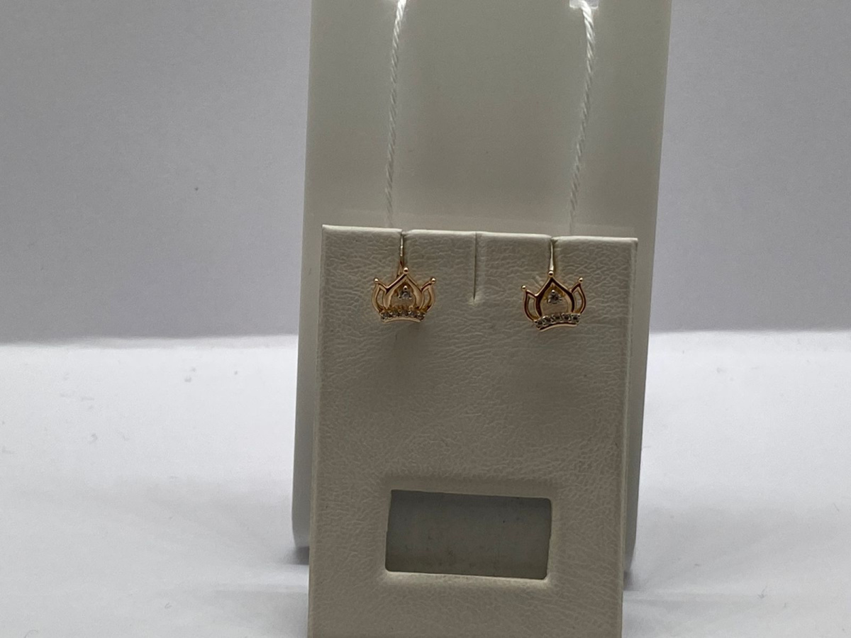 СПУС585 СЕРЬГИ ПУСЕТЫ (Au 585)