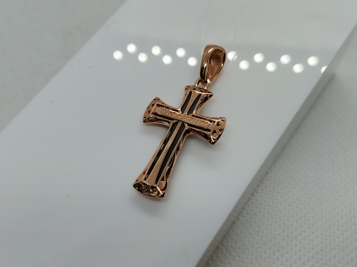 ПОДВЕСКА КРЕСТ с камнем (Au 585)