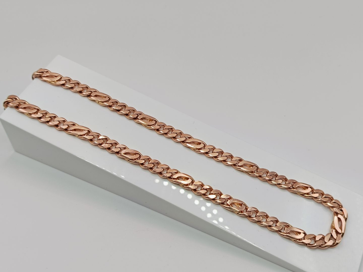 ЦЛФК585 ЦЕПЬ ПОЛНОВЕСНАЯ Фигаро(картье) (Au 585)