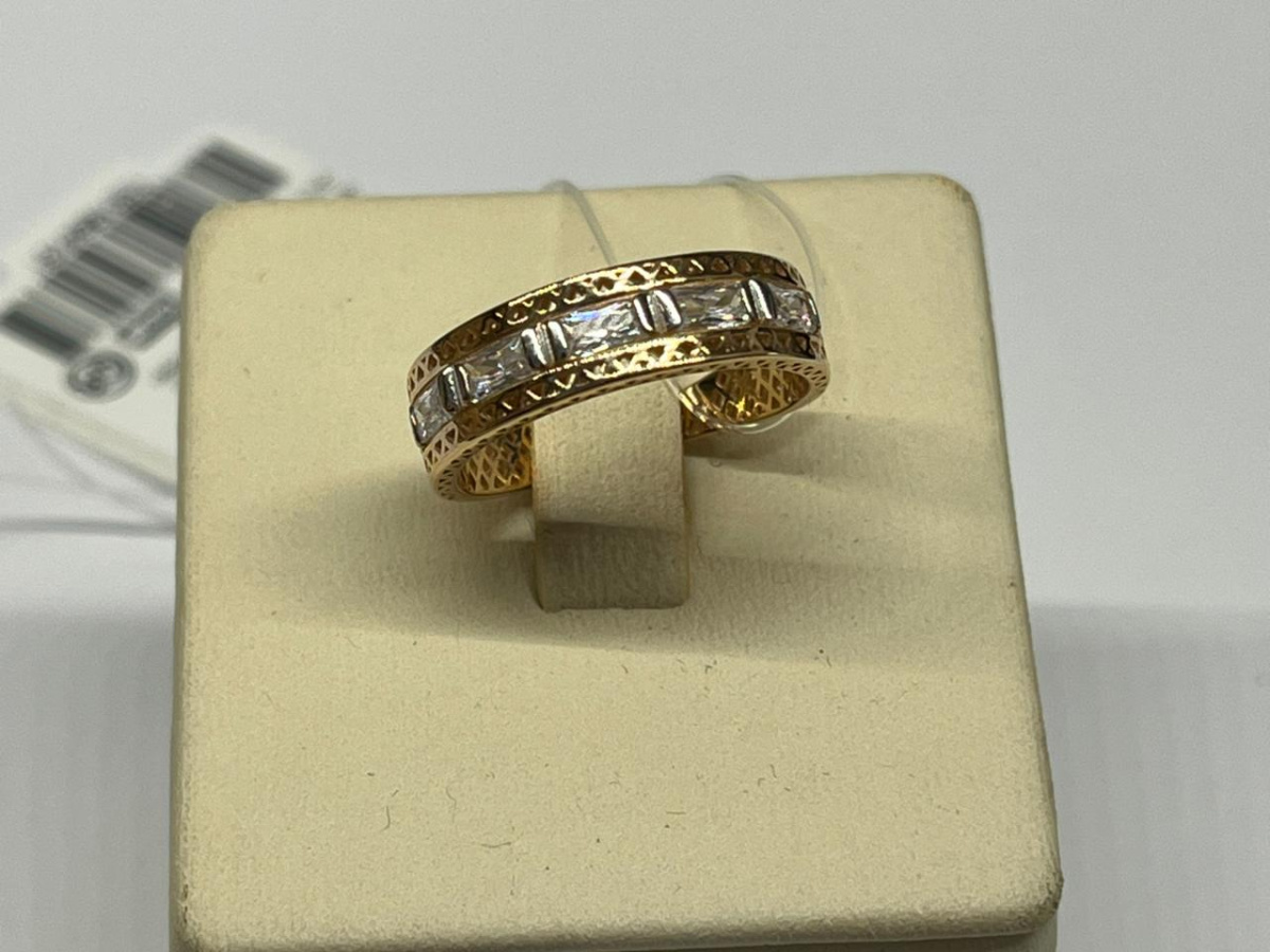 КОЛЬЦО С КАМНЯМИ (Au 585)