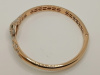 БРАСЛЕТ ЖЕСТКИЙ с камнями (Au 585)