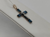 ПОДВЕСКА КРЕСТ С КАМНЯМИ (Au 585)