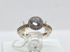 КОЛЬЦО С КАМНЯМИ (Au 585)