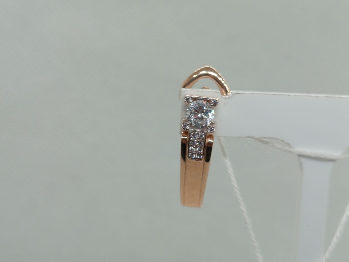 СКМИ585 СЕРЬГИ С КАМНЯМИ (Au 585)