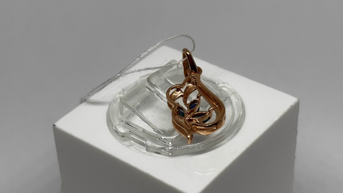 ПОДВЕСКА С КАМНЯМИ (Au 585)