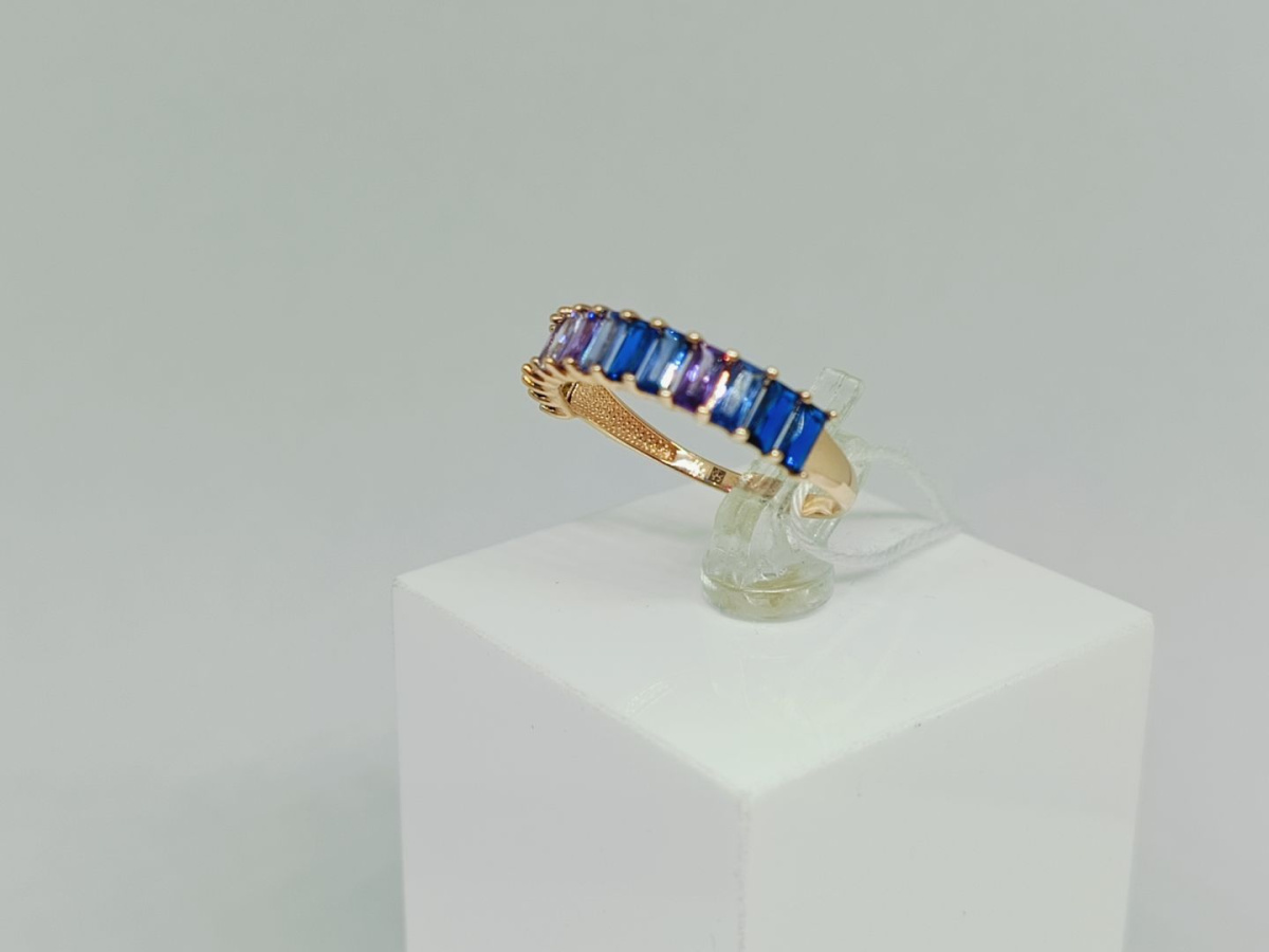 КОЛКМИ585 КОЛЬЦО С КАМНЯМИ (Au 585)