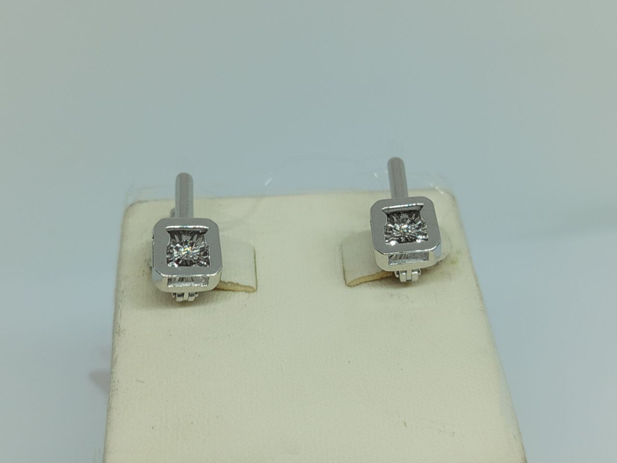 02-12-5914-11-00 СЕРЬГИ БРИЛЛИАНТ (Au 585)