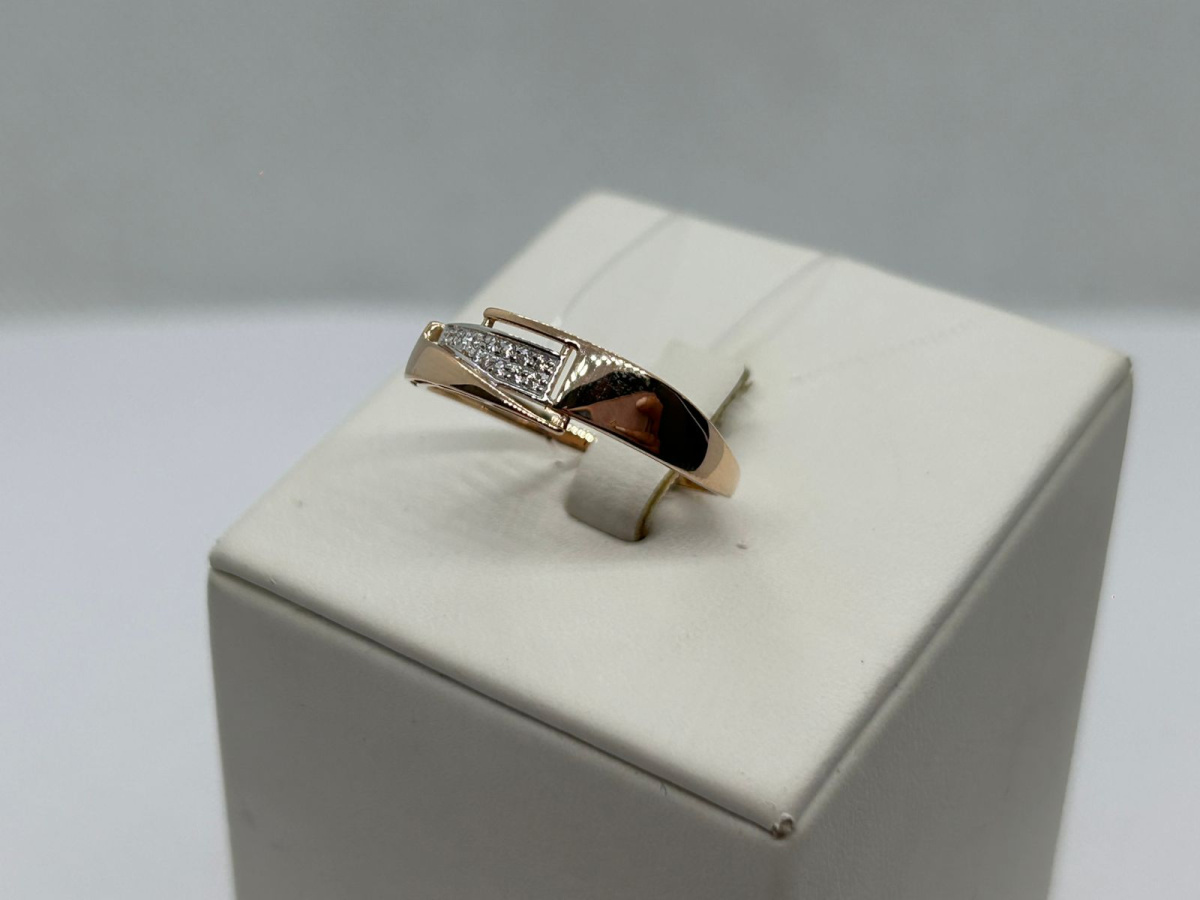 КОЛЬЦО С КАМНЯМИ (Au 585)