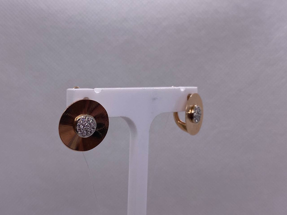 СЕРЬГИ С КАМНЯМИ (Au 585)