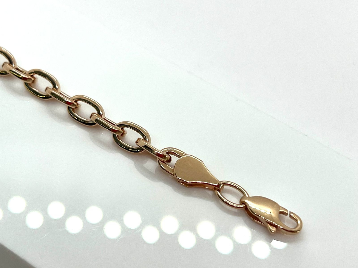 БРАСЛЕТ ПУСТОТЕЛЫЙ Якорное (Au 585)