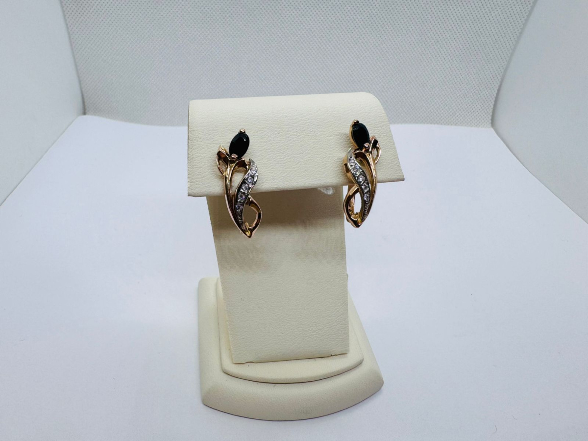 СЕРЬГИ С КАМНЯМИ (Au 585)