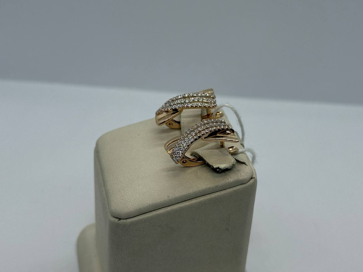 СЕРЬГИ С КАМНЯМИ (Au 585)