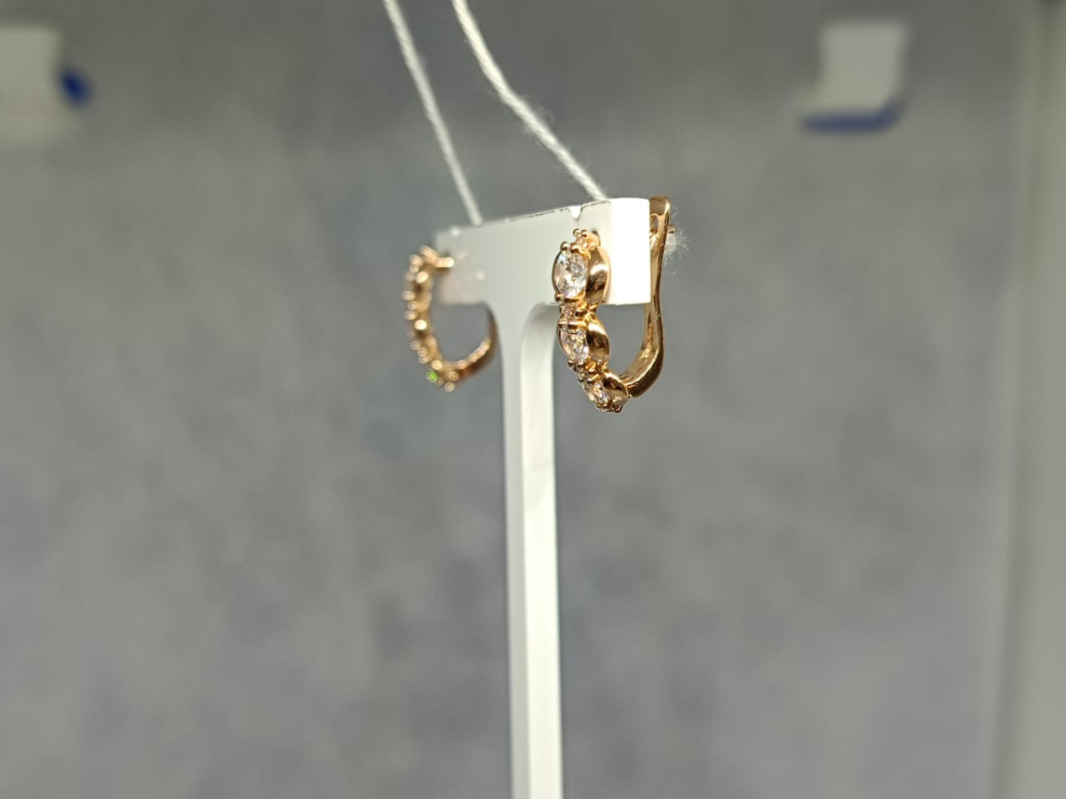 СЕРЬГИ С КАМНЯМИ (Au 585)