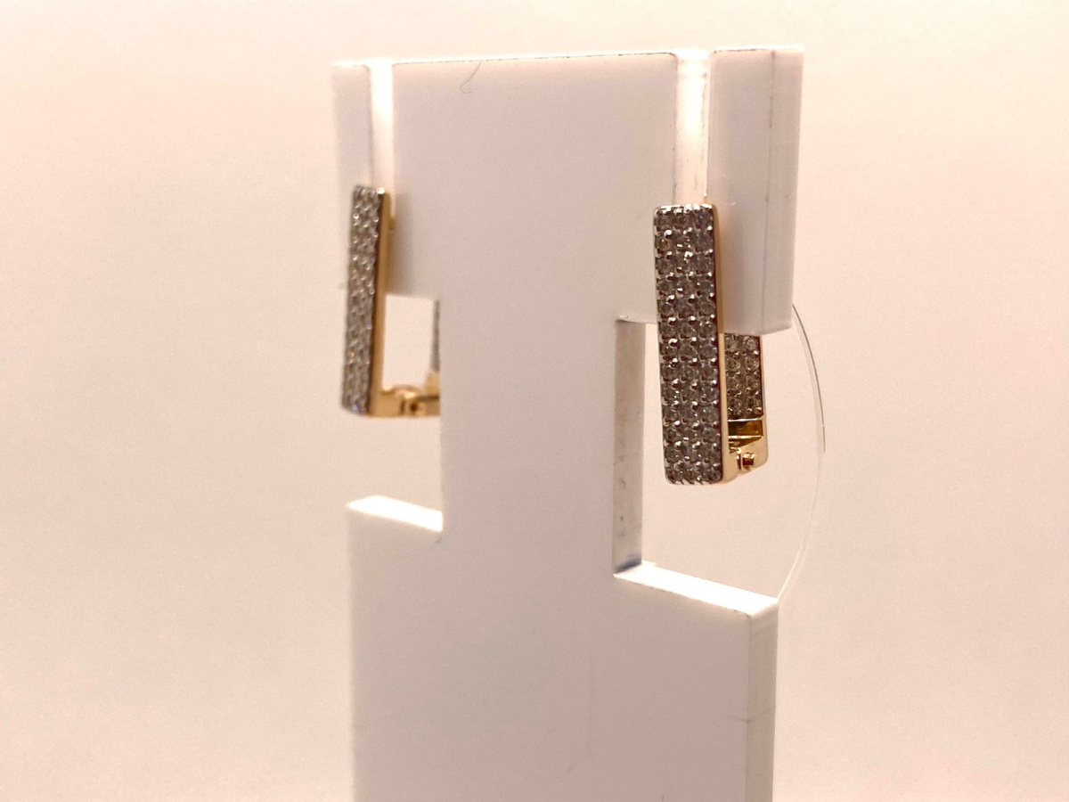 СЕРЬГИ С КАМНЯМИ (Au 585)