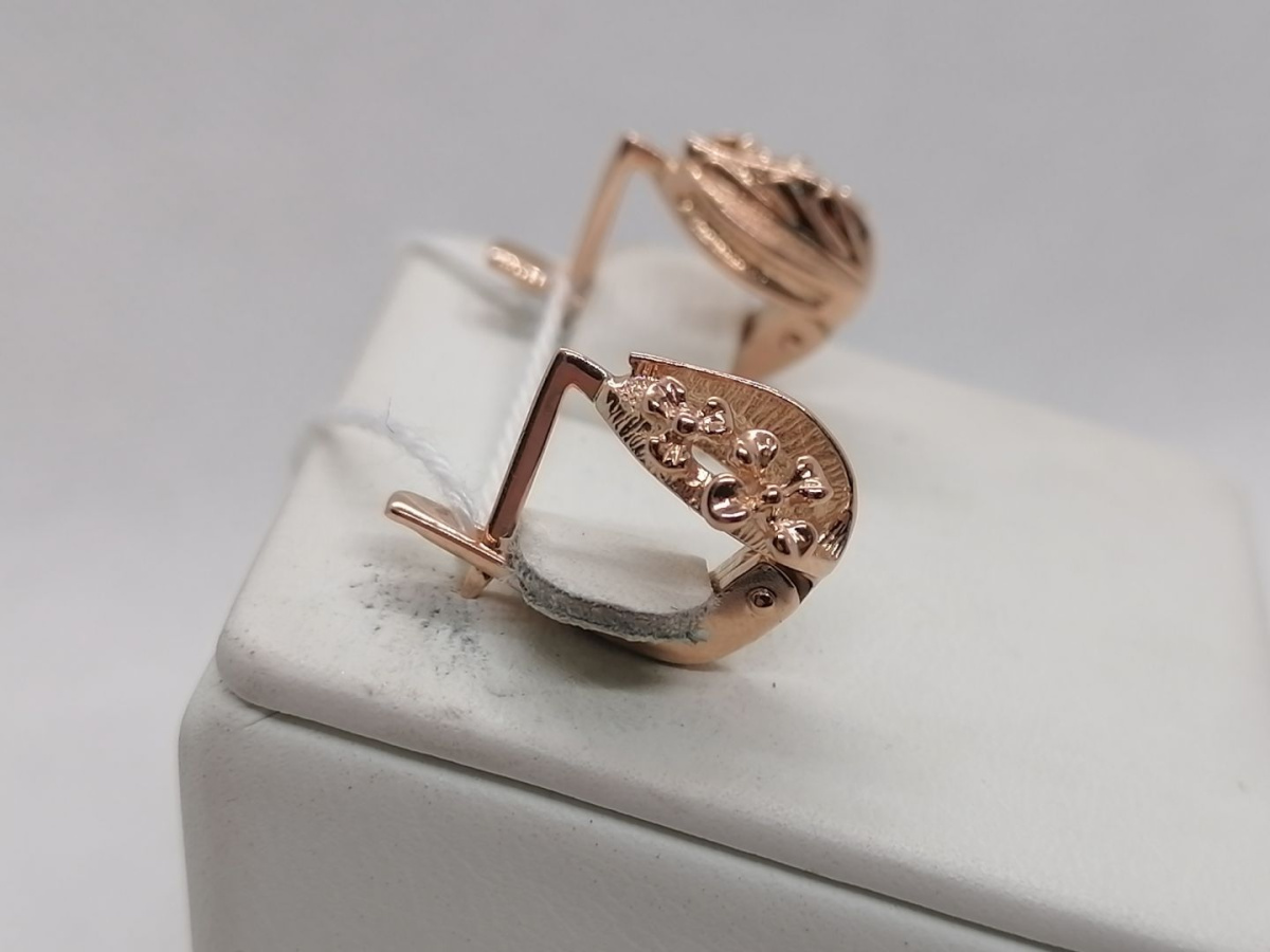 СЕРЬГИ БЕЗ КАМНЯ (Au 585)