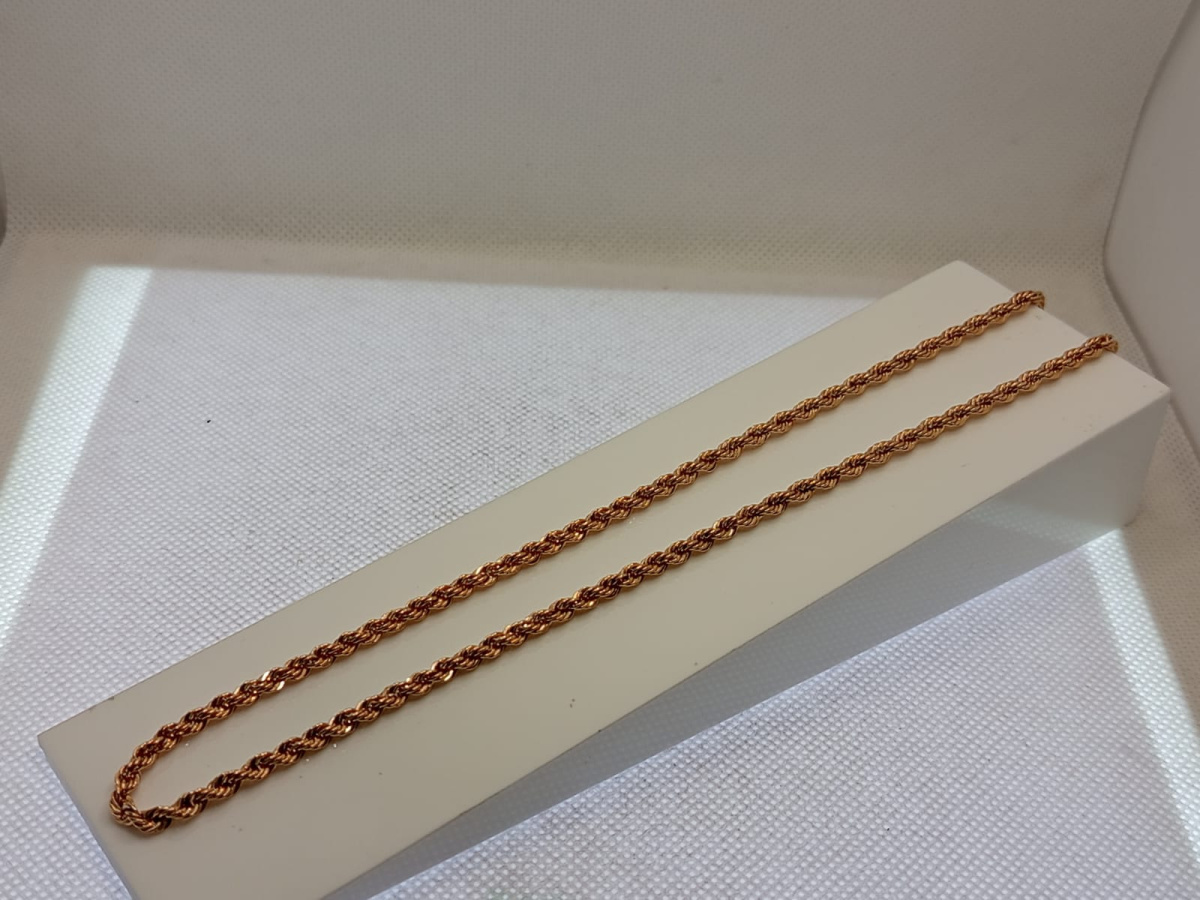 ЦЕПЬ ПУСТОТЕЛАЯ Веревка (Au 585)