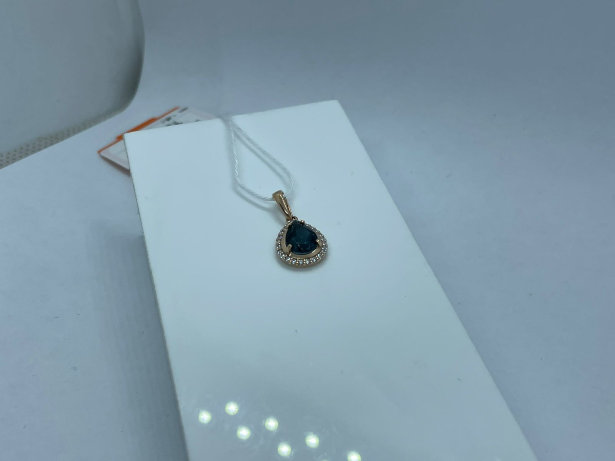 ПОДКМИ585 ПОДВЕСКА С КАМНЯМИ (Au 585) ПОДКМИ585 ПОДВЕСКА С КАМНЯМИ (Au 585)