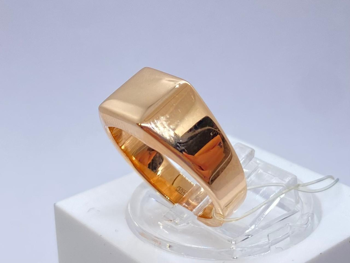 01-0061 КОЛЬЦО ПЕЧАТКА без камня (Au 585)