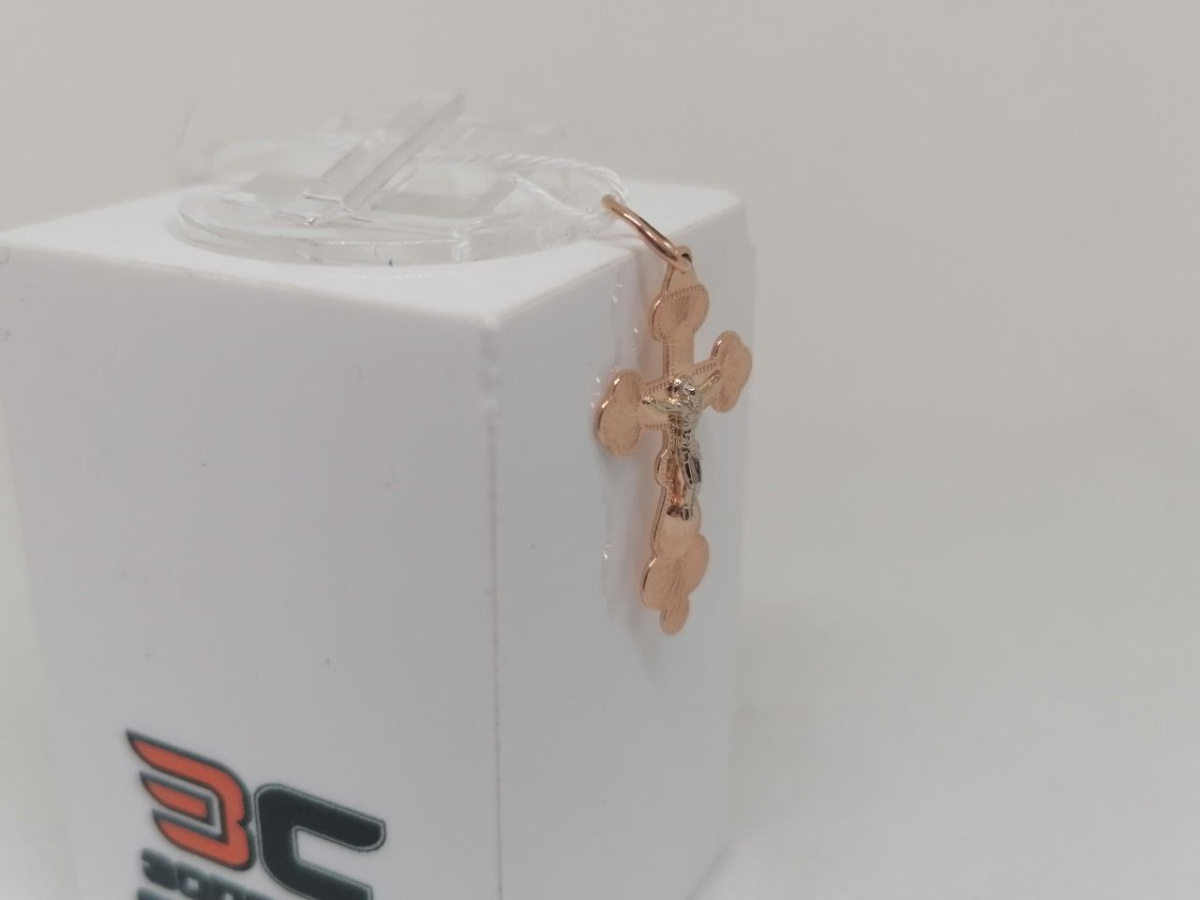 ПОДКБК585 ПОДВЕСКА КРЕСТ БЕЗ КАМНЯ (Au 585)