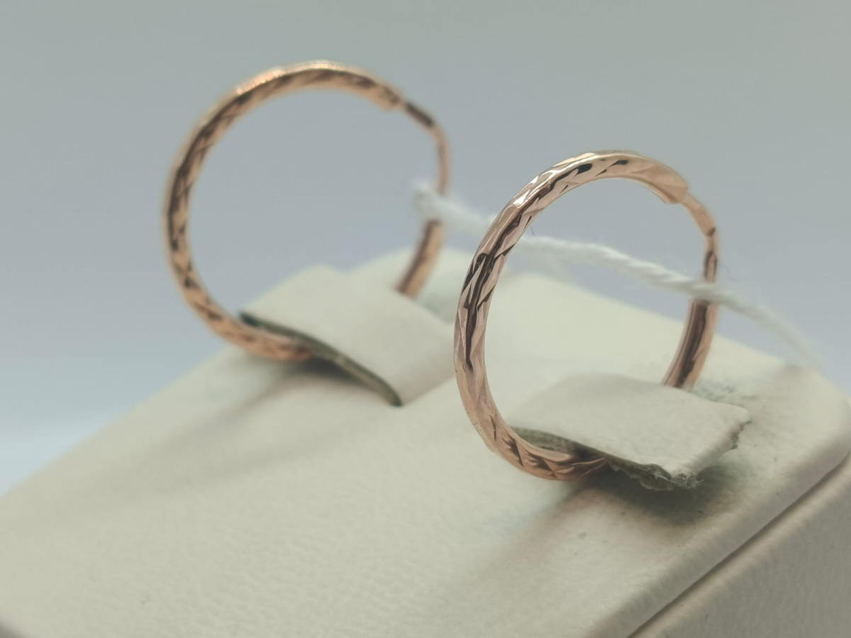 СКОН585 СЕРЬГИ КОНГО (Au 585)