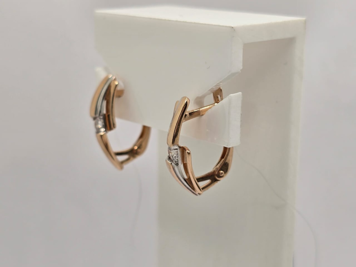 СЕРЬГИ С КАМНЕМ (Au 585)