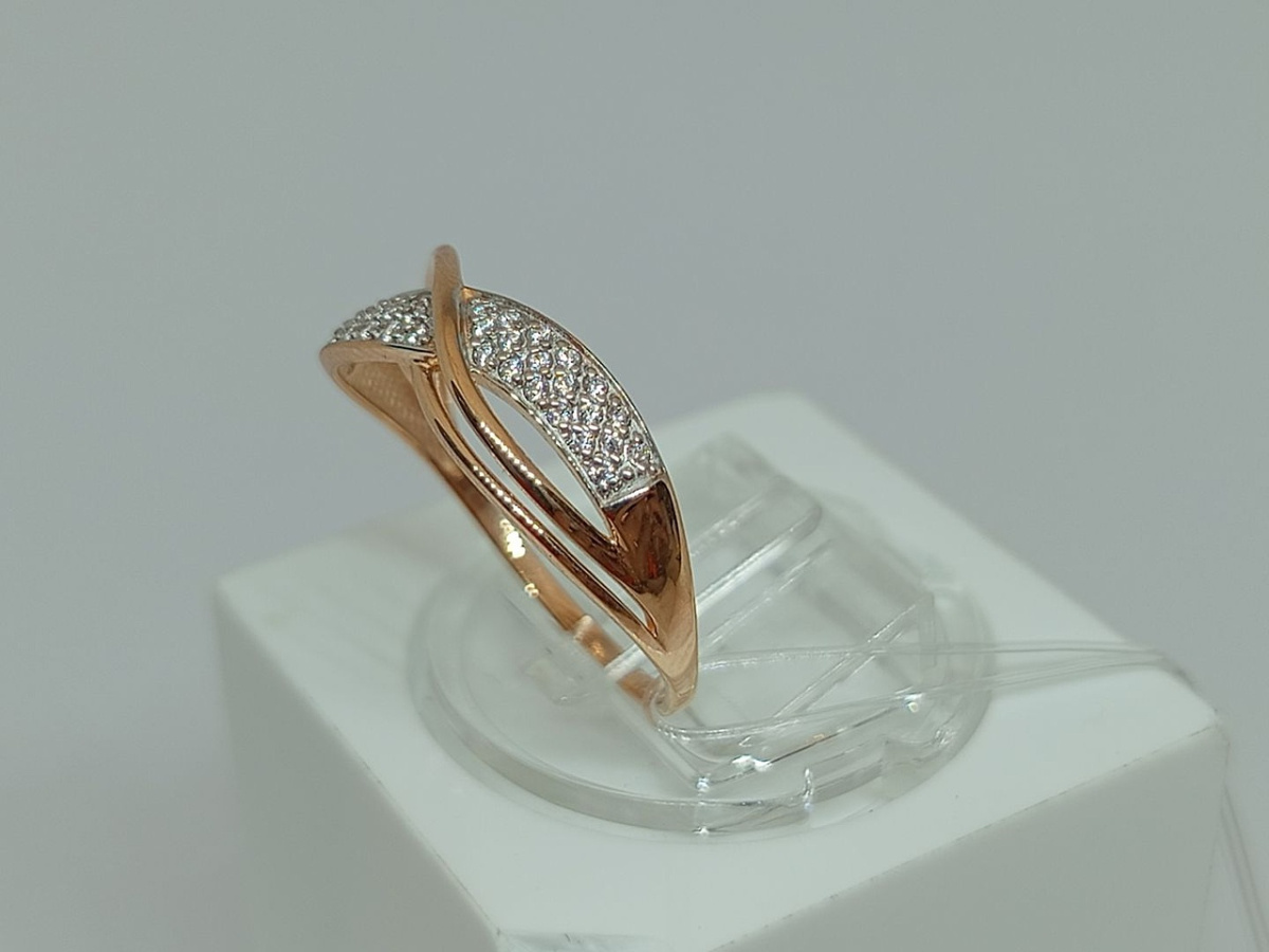 КОЛЬЦО С КАМНЯМИ (Au 585)