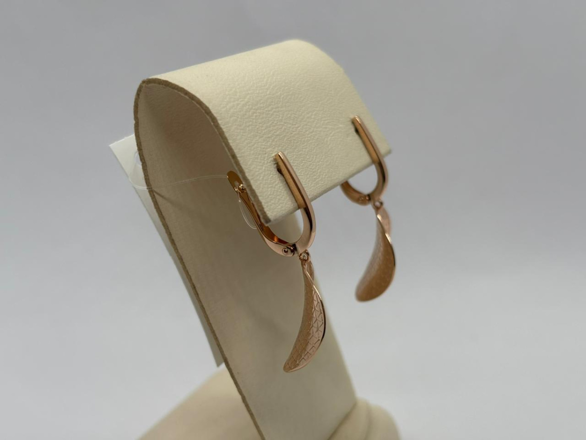 СЕРЬГИ БЕЗ КАМНЯ (Au 585)