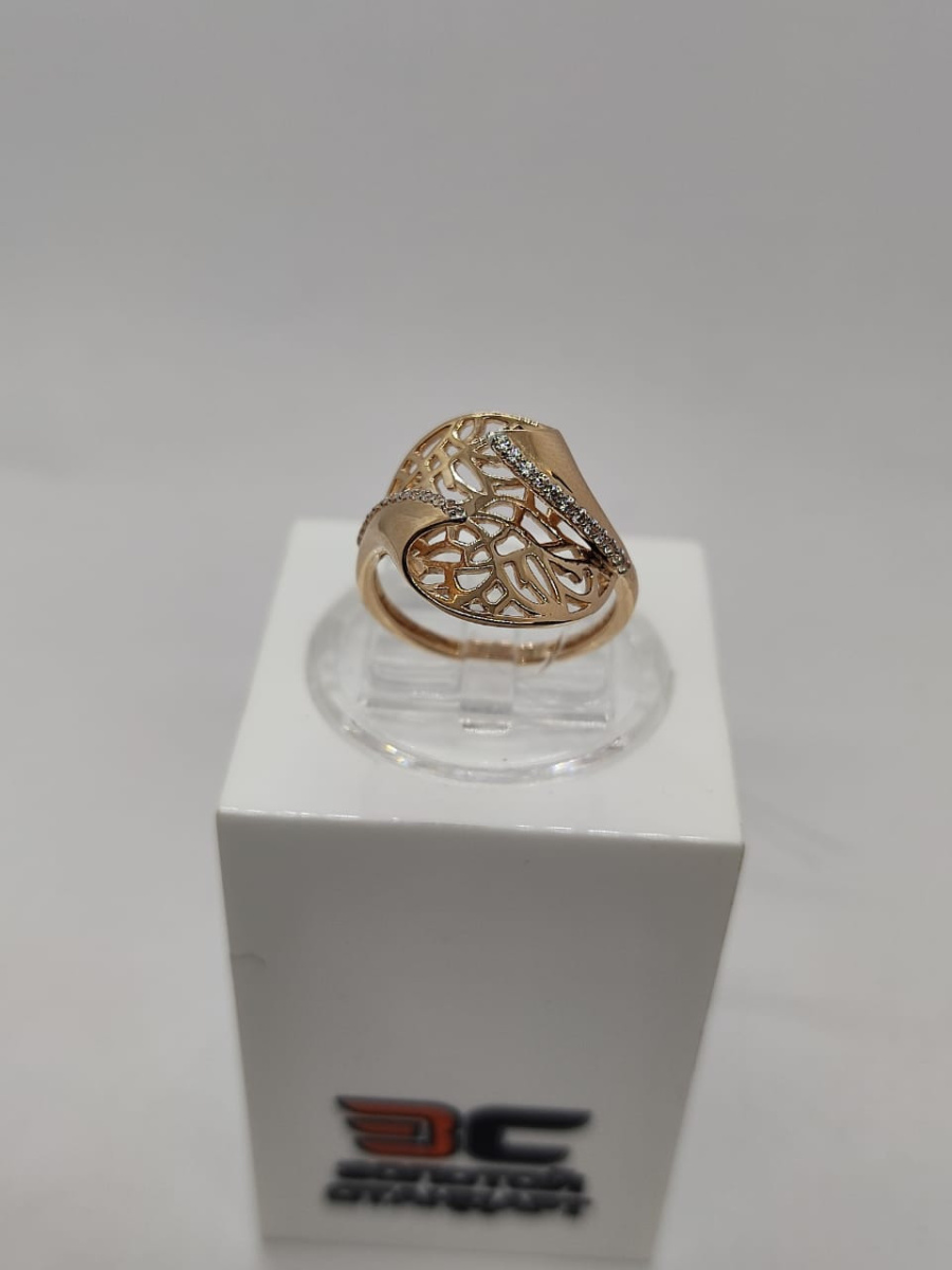 КОЛЬЦО С КАМНЯМИ (Au 585)