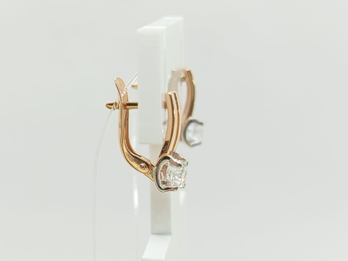 СЕРЬГИ С КАМНЕМ (Au 585)